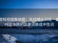 樱桃视频像拼图：先找镜头只给一面吗这块再把因果词换成中性词